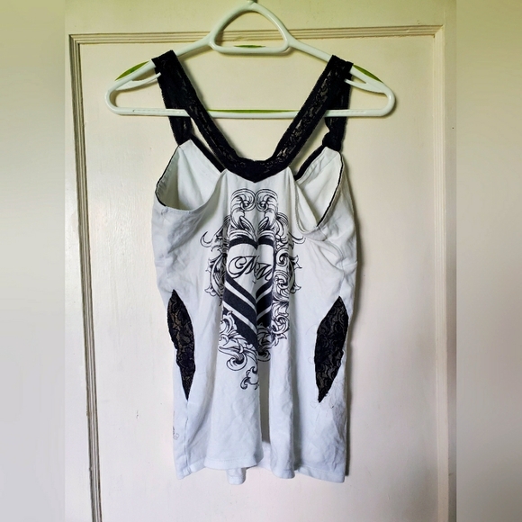 ☠🖤Metal Mulisha Lace Tank Top☠🖤 - Picture 1 of 3